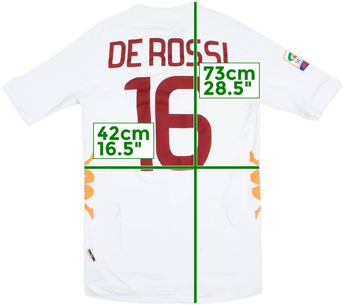 2011-12 Roma Away Shirt De Rossi #16 - 7/10 - (M)