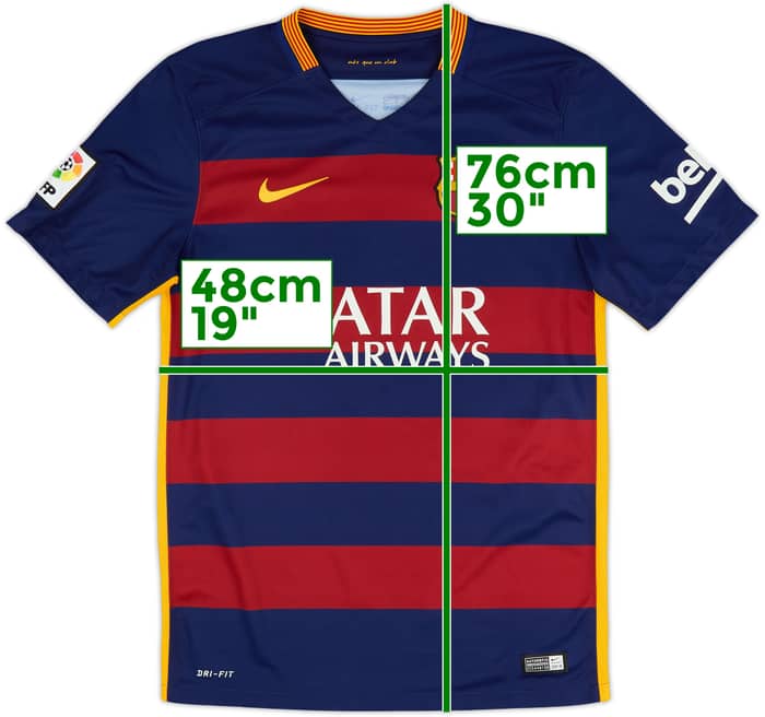 2015-16 Barcelona Home Shirt Messi #10 - 6/10 - (S)