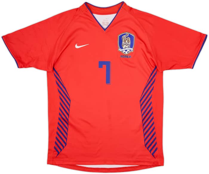 2006-08 South Korea Home Shirt Ji Sung #7 - 8/10 - (S)