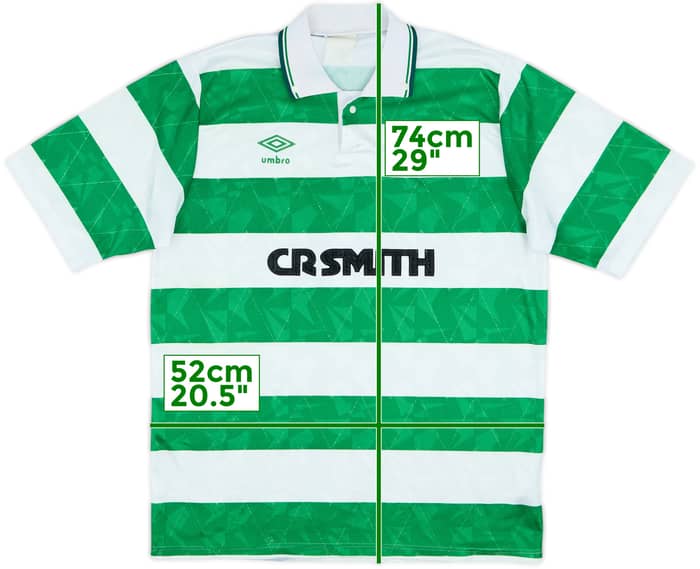 1989-91 Celtic Camiseta de Local - 6/10 - (L)