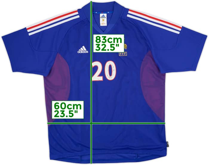 2002-04 France Home Shirt #20 - 6/10 - (XL)
