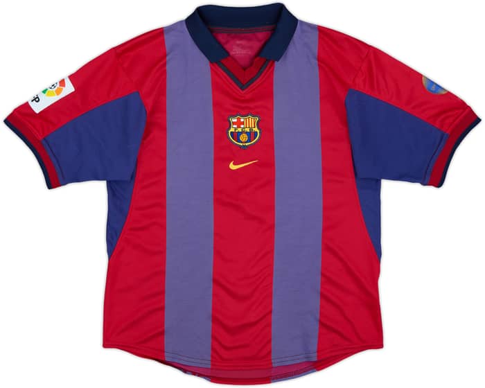 2000-01 Barcelona Home Shirt - 6/10 - (XL.Boys)