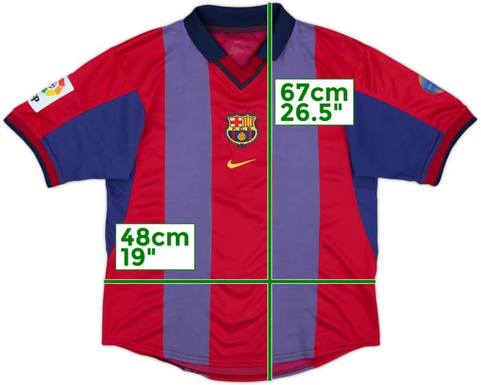 2000-01 Barcelona Home Shirt - 6/10 - (XL.Boys)