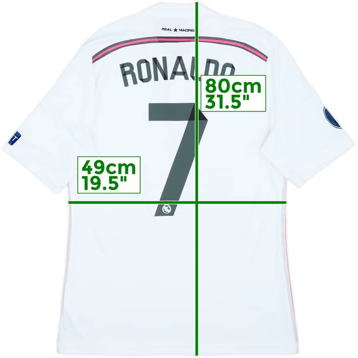 2014-15 Real Madrid Home Shirt Ronaldo #7 - 6/10 - (M)