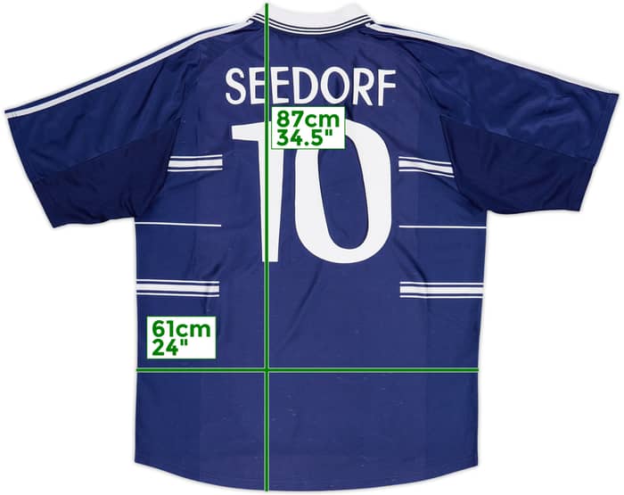 1998-99 Real Madrid Away Shirt Seedorf #10 - 6/10 - (XXL)