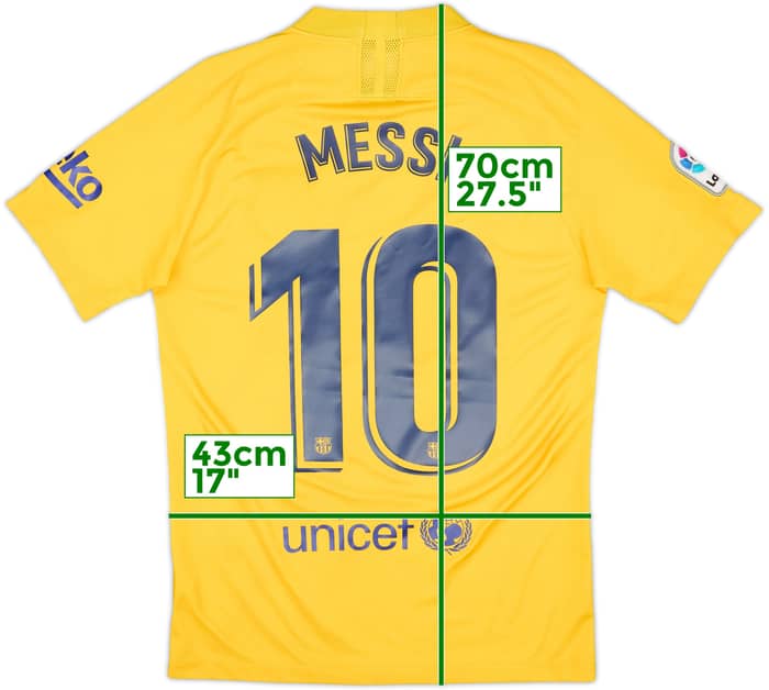2019-20 Barcelona 'Senyera' Fourth Shirt Messi #10 - 8/10 - (S)