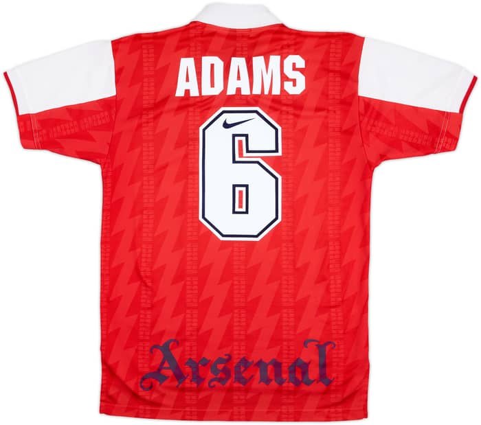1994-96 Arsenal Home Shirt Adams #6 - 9/10 - (M)