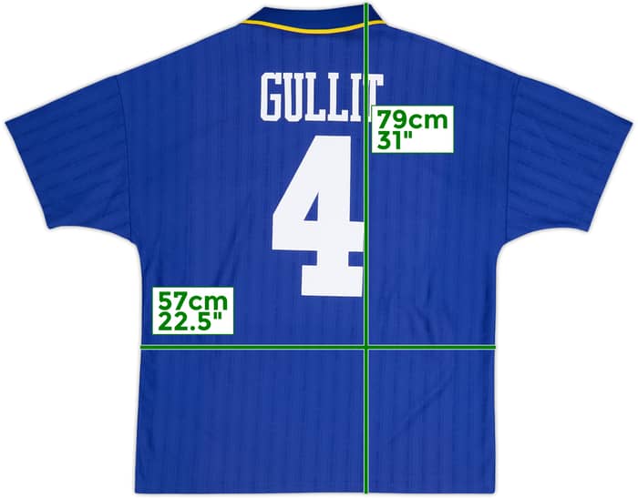 1995-97 Chelsea Home Shirt Gullit #4 - 6/10 - (L)