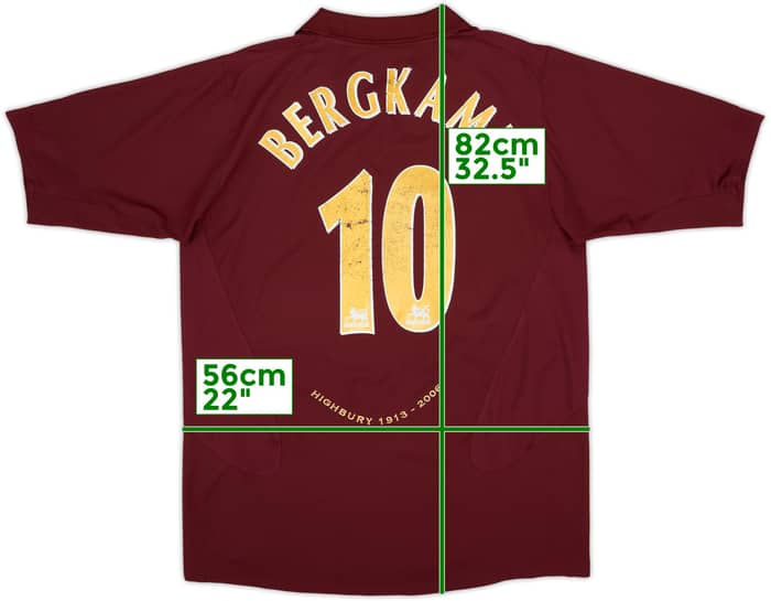 2005-06 Arsenal Home Shirt Bergkamp #10 - 6/10 - (L)