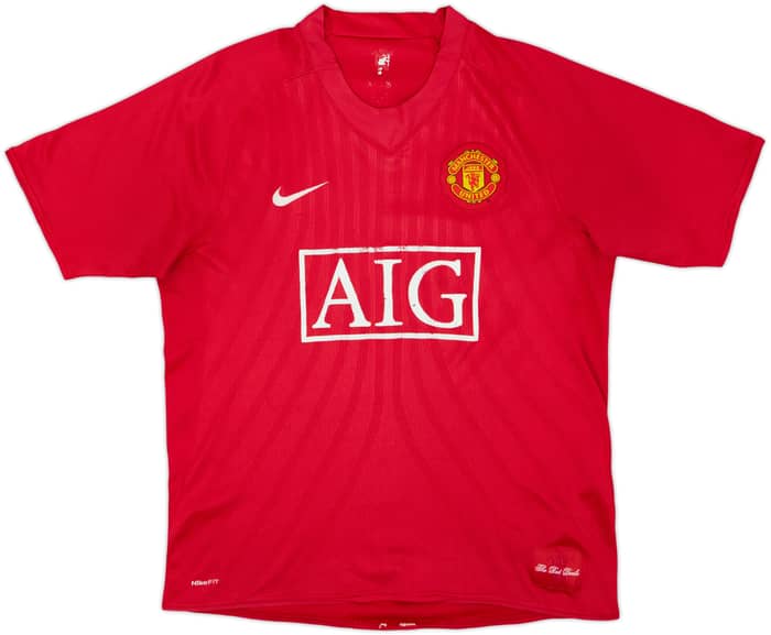 2007-09 Manchester United Home Shirt - 4/10 - (M)