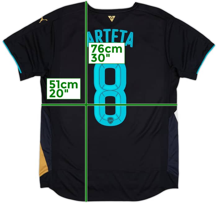 2015-16 Arsenal Third Shirt Arteta #8 - 6/10 - (M)