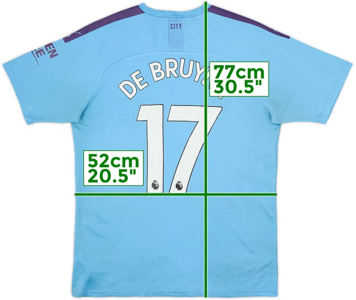 2019-20 Manchester City Home Shirt De Bruyne #17 - 4/10 - (L)