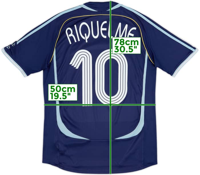 2006-07 Argentina Away Shirt Riquelme #10 - 7/10 - (M)