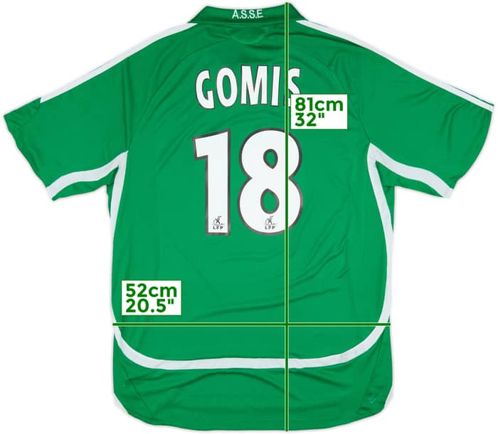 2006-07 Saint Etienne Home Shirt Gomis #18 - 6/10 - (L)