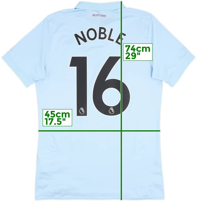 2017-18 West Ham Third Shirt Noble #16 - 7/10 - (S)