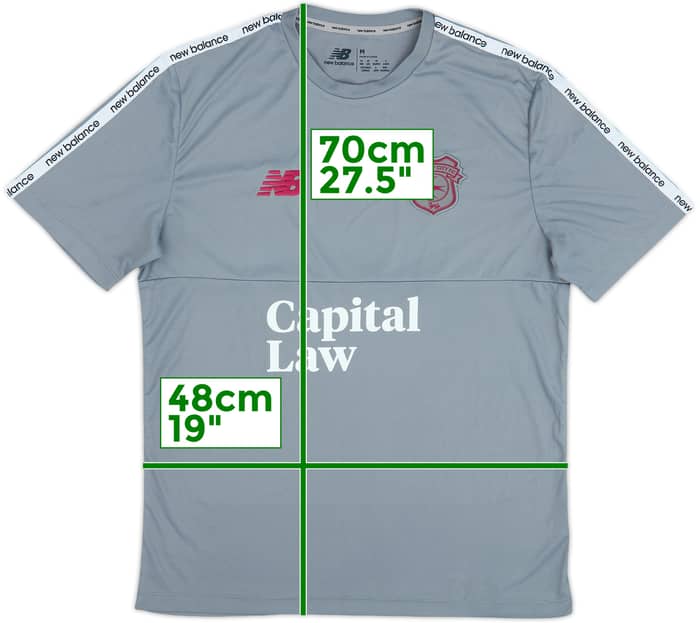 2024-25 Cardiff New Balance Training Shirt - 9/10 - (M)