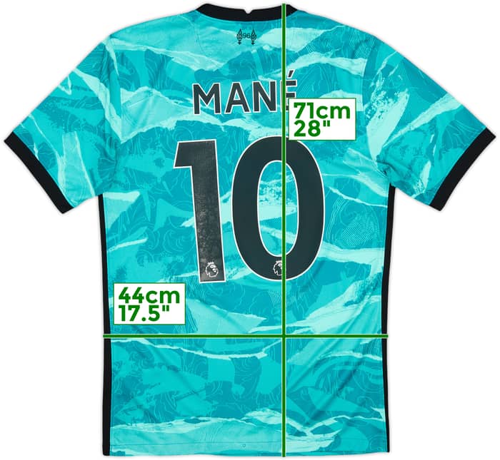 2020-21 Liverpool Away Shirt Mane #10 - 9/10 - (S)