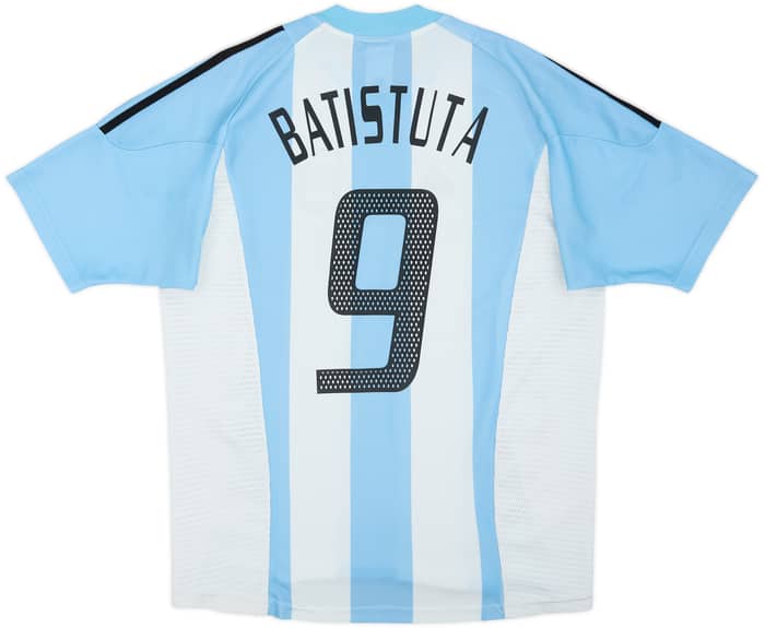 2002-04 Argentina Home Shirt Batistuta #9 - 4/10 - (L)