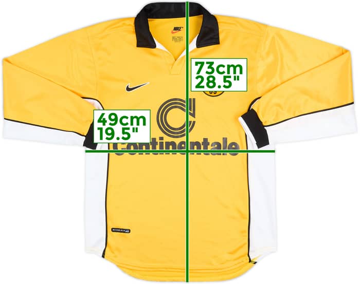1998-00 Borussia Dortmund Local Manga Larga Camiseta - 8/10 - (S)
