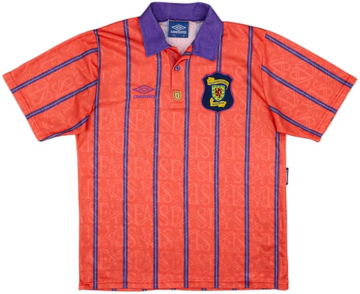 1993-95 Scotland Away Shirt #12 - 7/10 - (XL)