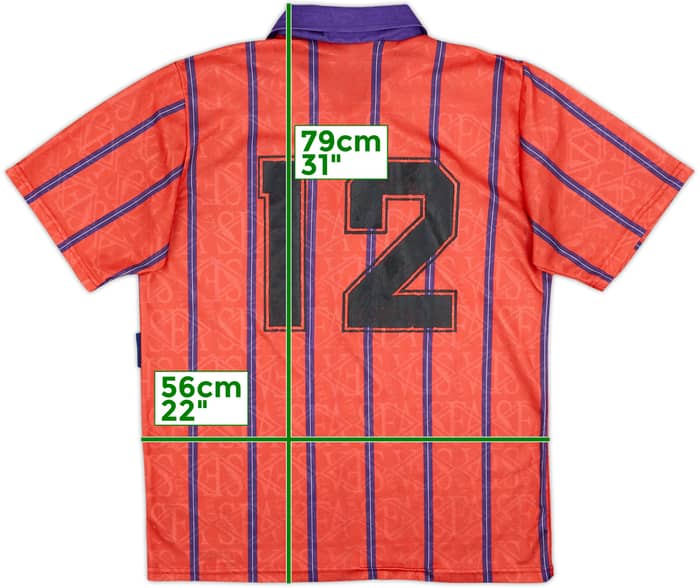 1993-95 Scotland Away Shirt #12 - 7/10 - (XL)