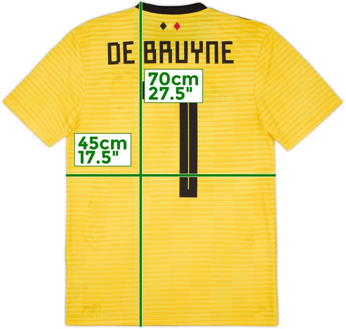 2018-19 Belgium Away Shirt De Bruyne #7 (S)
