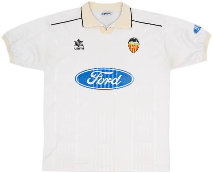 1996-97 Valencia Home Shirt Ortega #25 - 6/10 - (XL)
