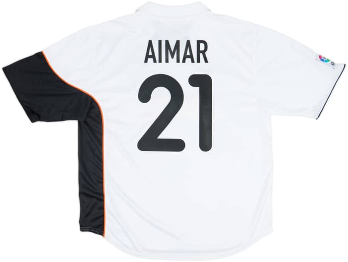 2001-02 Valencia Home Shirt Aimar #21 - 10/10 - (XL)