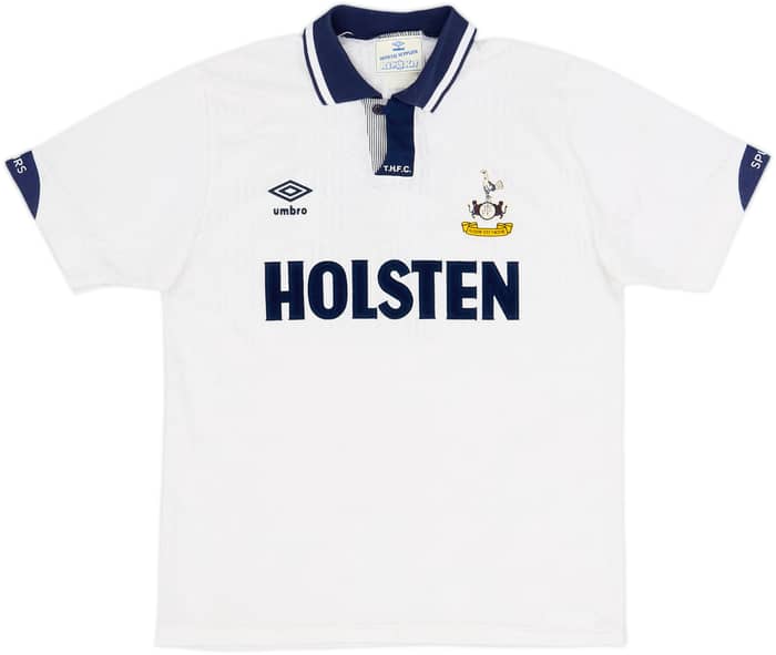 1991-93 Tottenham Home Shirt #8 (Gascoigne) - 10/10 - (M)
