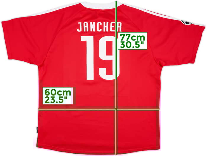 Camiseta de local CL del Bayern Munich 2000-01 Jancker #19 - 6/10 - (XL)