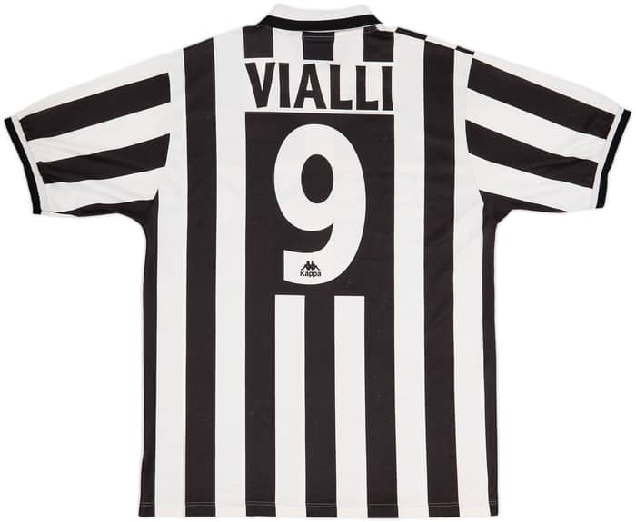 1995-97 Juventus Home Shirt Vialli #9 - 6/10 - (XL)