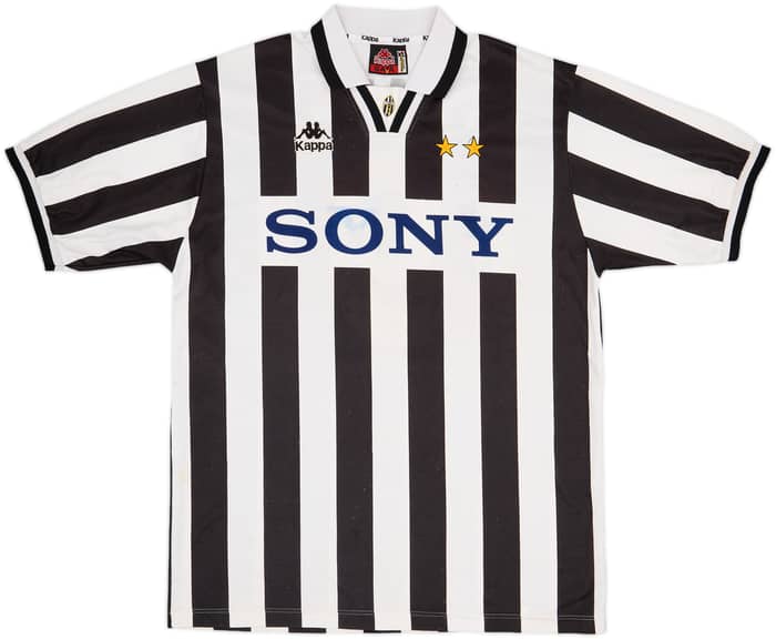 1995-97 Juventus Home Shirt Vialli #9 - 6/10 - (XL)