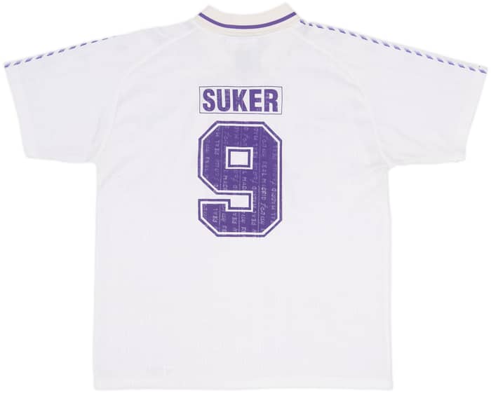 1996-97 Real Madrid Taquy Home Shirt Suker #9 - 7/10 - (L)