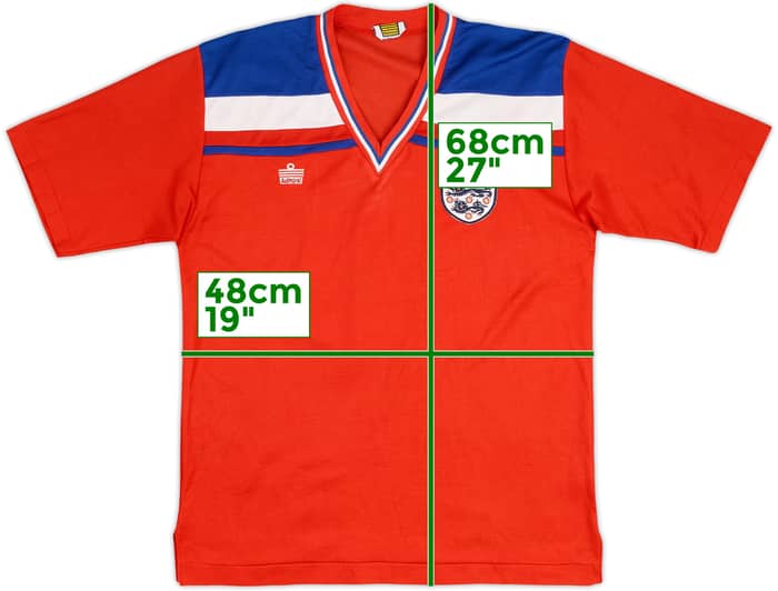 1980-83 Admiral Template Shirt #18 (England) - 6/10 - (S)
