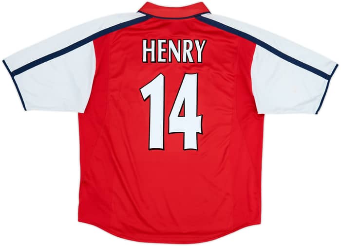 2000-02 Arsenal Home Shirt Henry #14 - 6/10 - (XL)