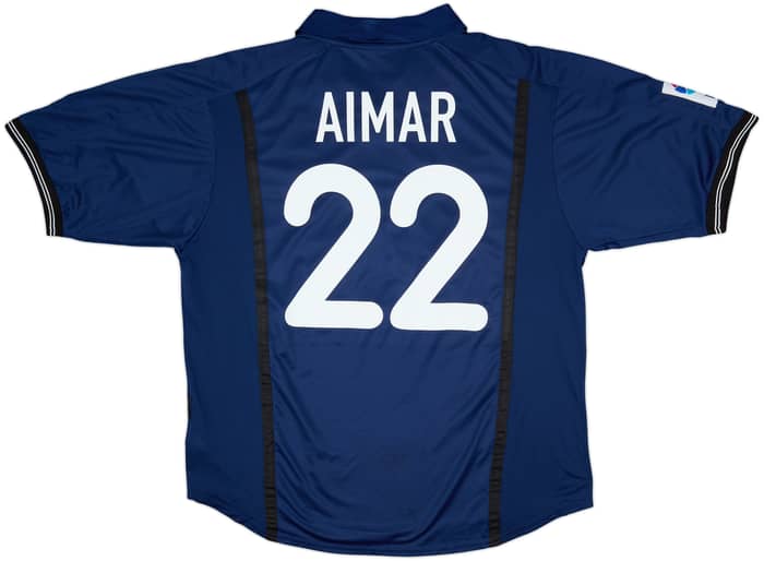 2000-01 Valencia Away Shirt Aimar #22 - 8/10 - (XL)
