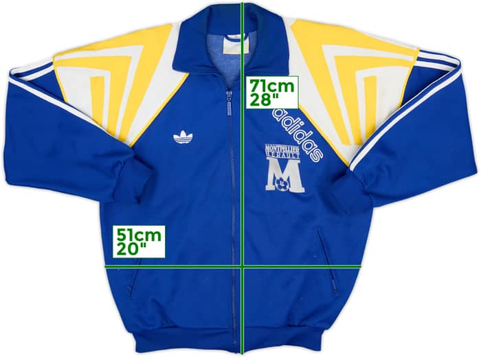 1990-91 Montpellier adidas Track Jacket - 6/10 - (M)