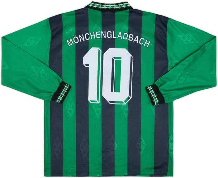 1995-96 Borussia Monchengladbach Away L/S Shirt #10 - 8/10 - (L)