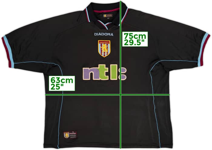 Camiseta de visitante del Aston Villa 2000-01 #9 - 8/10 - (XL)