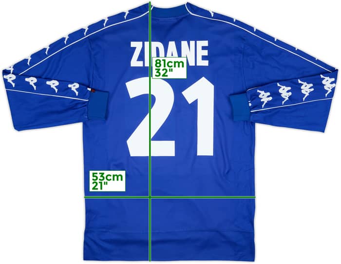 1999-00 Juventus Third L/S Shirt Zidane #21 - 8/10 - (L)