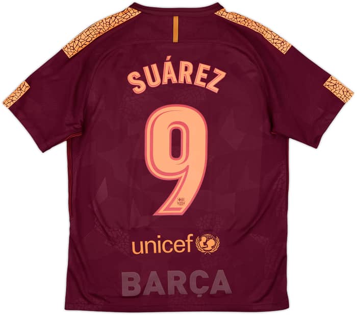 2017-18 Barcelona Third Shirt Suarez #9 - 8/10 - (M)