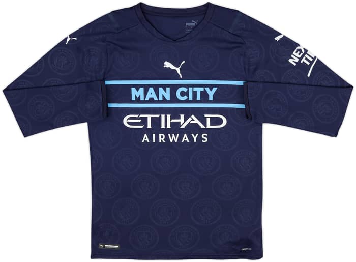 2021-22 Manchester City Third L/S Shirt Foden #47 - 8/10 - (S)