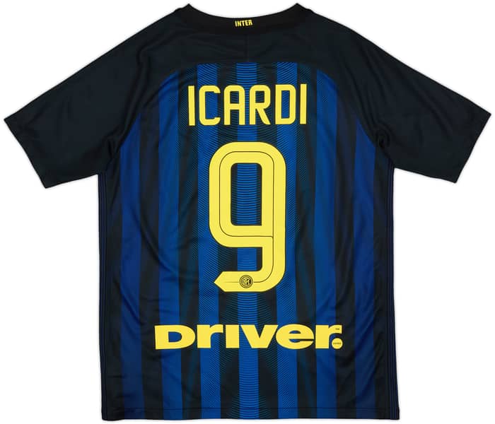 2016-17 Inter Milan Home Shirt Icardi #9 - 8/10 - (XL.Boys)
