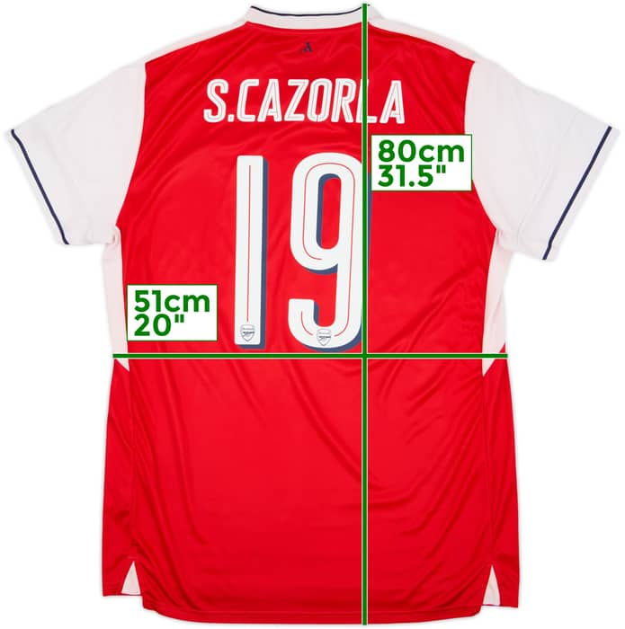 2016-17 Arsenal Home Shirt S.Cazorla #19 - 7/10 - (XL)