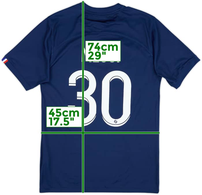 2022-23 Paris Saint-Germain Local Camiseta Messi #30 - 7/10 - (S)