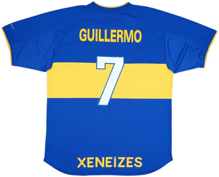2000-01 Boca Juniors Special Edition 'Signed' Home Shirt Guillermo #7 - 9/10 - (XL)