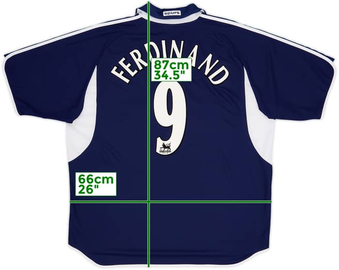 2000-01 Tottenham Away Shirt Ferdinand #9 - 8/10 - (XXL)