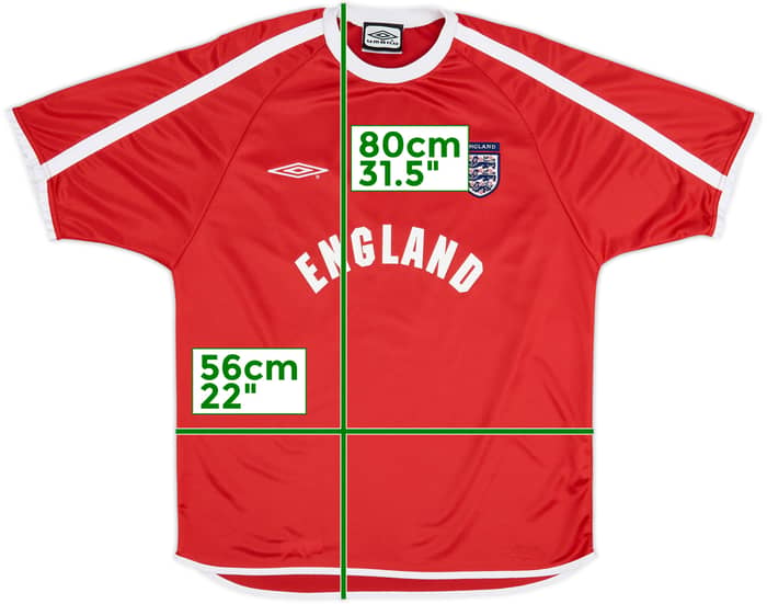 2000-02 Camiseta de entrenamiento Umbro de Inglaterra 2000-02 - 7/10 - (M)