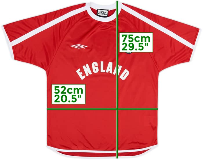 Camiseta de entrenamiento Umbro de Inglaterra 2000-02 - 10/10 - (S)