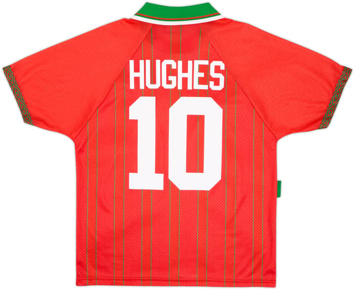 1994-96 Wales Home Shirt Hughes #10 - 9/10 - (L)